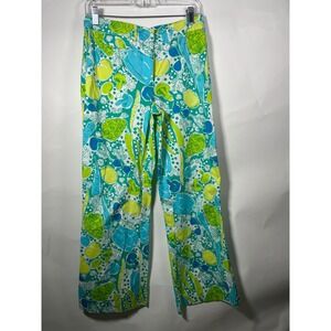 Lilly Pulitzer Capri Pants Women's Size 2 Crop Printed Colorful Vegetable Design